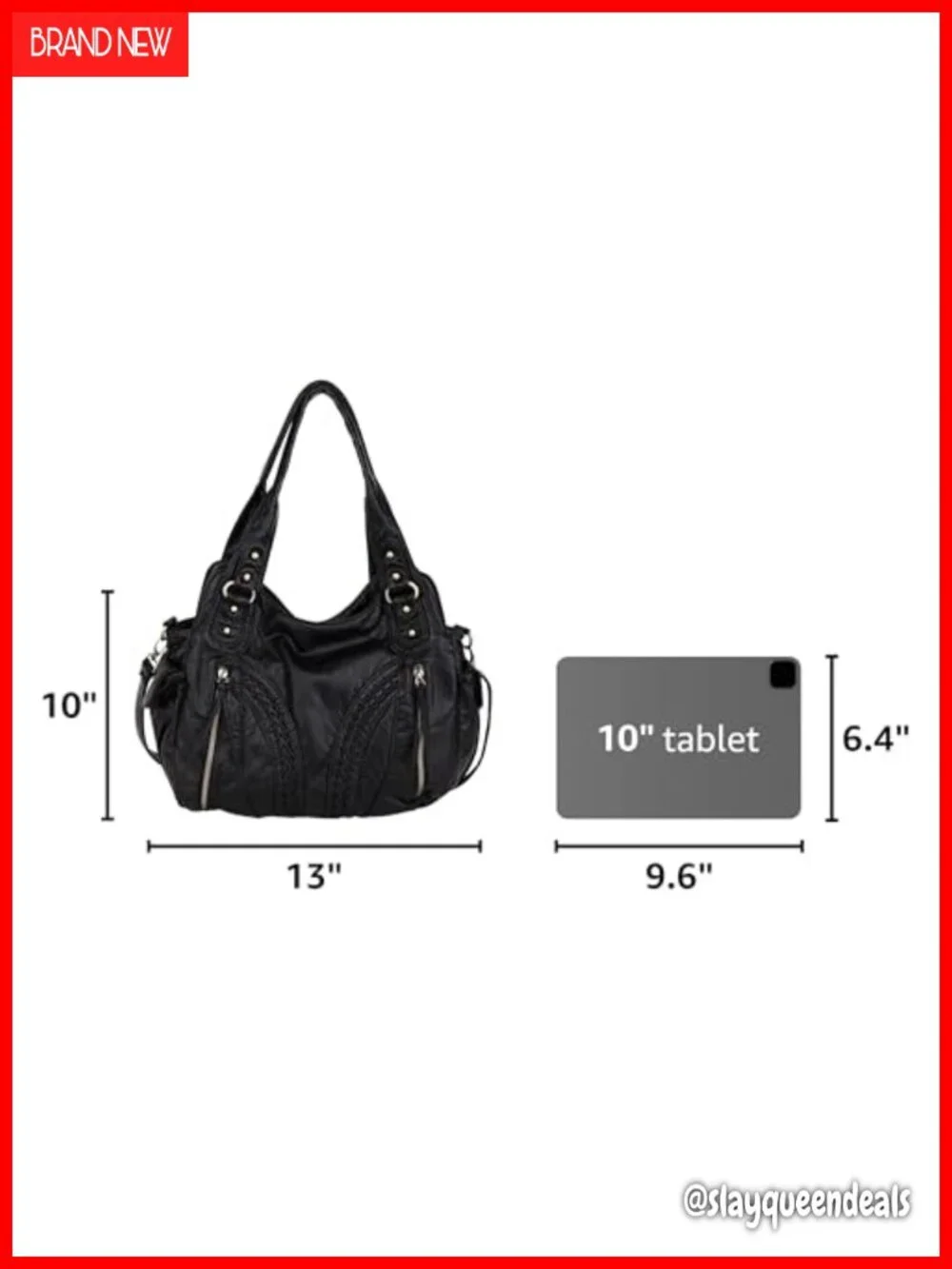 Women's Hobo Handbag with Crossbody Strap Soft Durable
